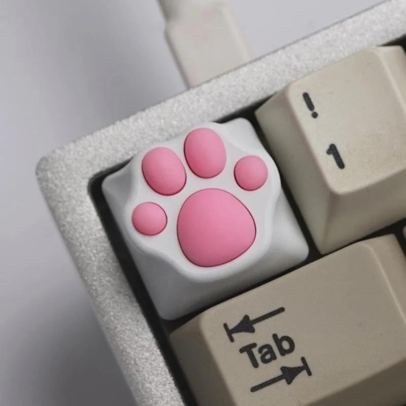 ZOMO Plus Metal Kitty Paw (White + Pink) - أكسسوار لوحة مفاتيح